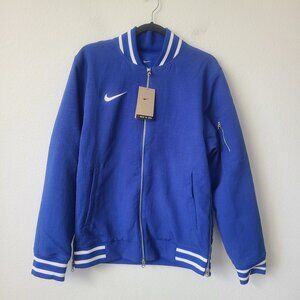 Nike Sideline Varsity Full Zip Bomber Jacket FJ9569-480 Size S Blue